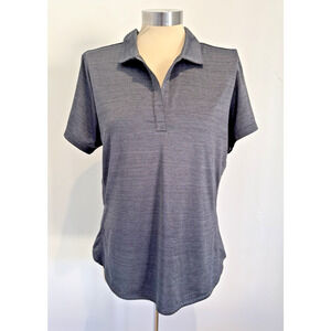 TOMMY BAHAMA IslandZone Polo Shirt Gray Short Sleeve Golf Tennis Women's Size M